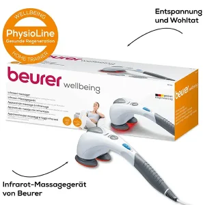 نمای کامل ماساژور مادون قرمز بیورر مدل MG80 در رسالایف